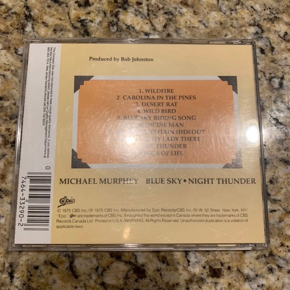 Michael Murphy Blue Sky Night Thunder CD - Picture 2 of 2
